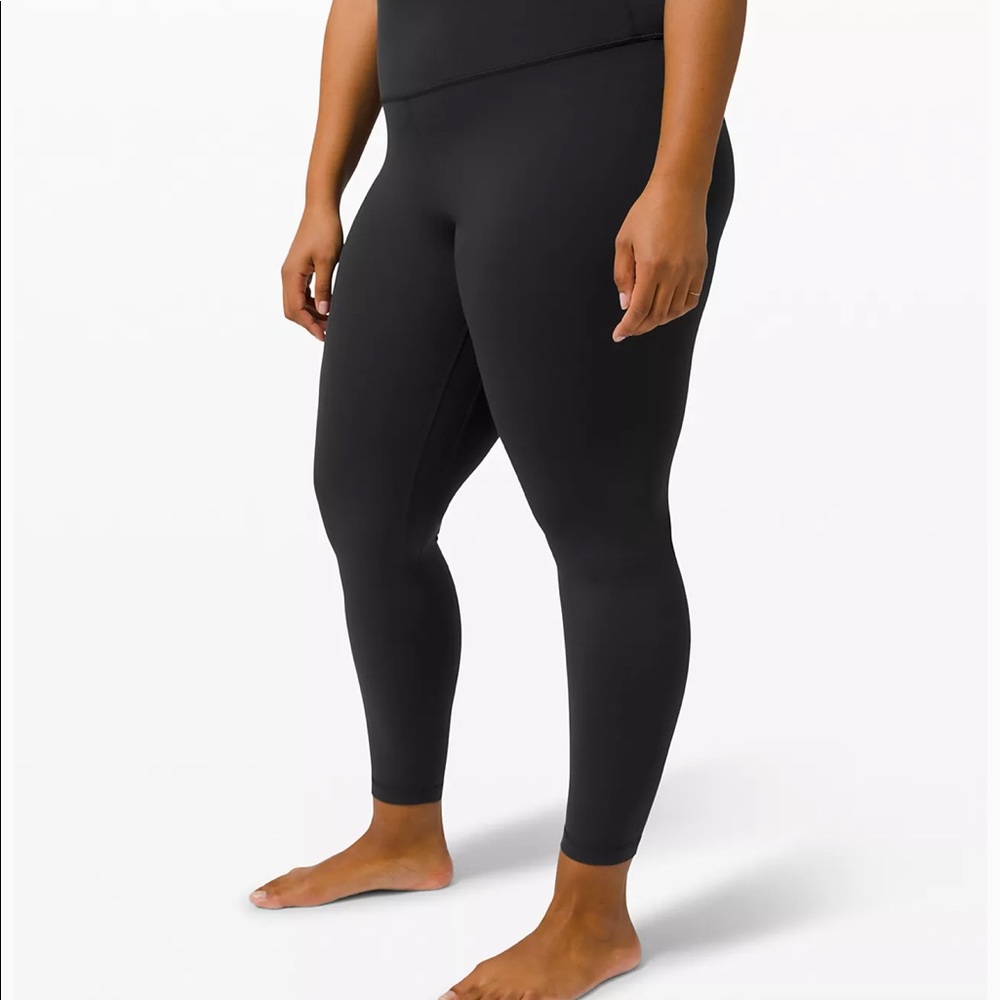Used Lululemon Align high rise 12-7/8 black-25 in